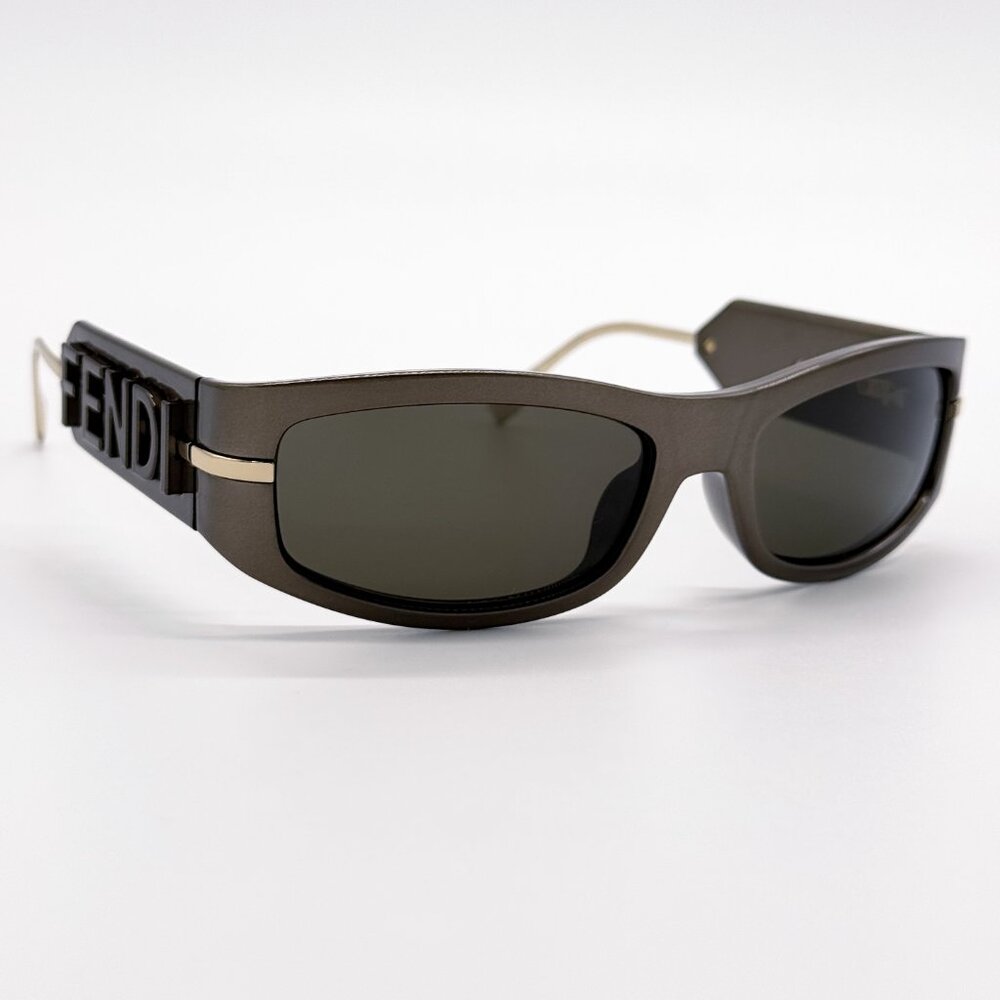NEW FENDI FE40120I 45E SHINY BROWN WOMEN SUNGLASSES FENDI - Picture 8 of 12